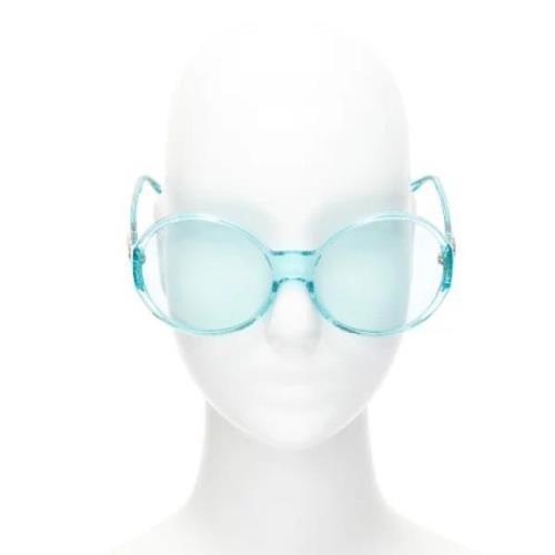 Pre-owned Acetate sunglasses Gucci Vintage , Blue , Dames