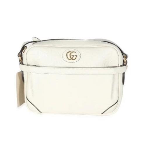 Pre-owned Leather shoulder-bags Gucci Vintage , Beige , Dames