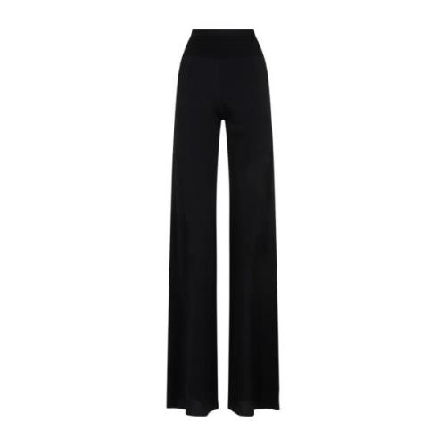 Zwarte Bias Gesneden Crepe Broek Rick Owens , Black , Dames