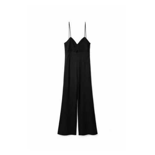 Elegante Dames Jumpsuit Lente/Zomer Collectie Desigual , Black , Dames