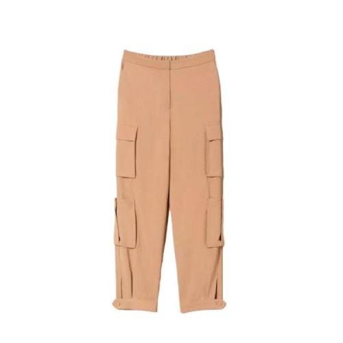 Cargo Broek Bruin Twinset , Brown , Dames