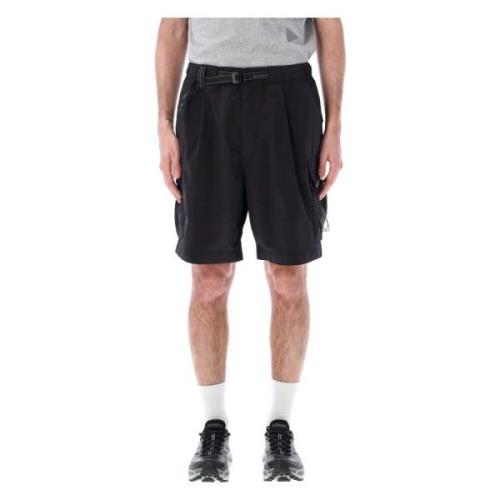 Cargo Shorts voor Mannen And Wander , Black , Heren