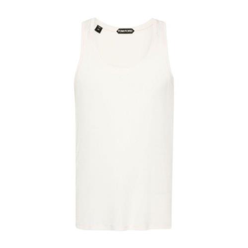 Witte T-shirts Polos voor mannen Tom Ford , White , Heren