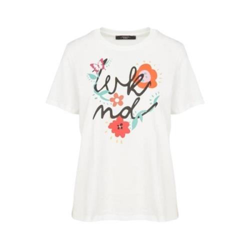 Stijlvol Nervi T-shirt Max Mara , White , Dames