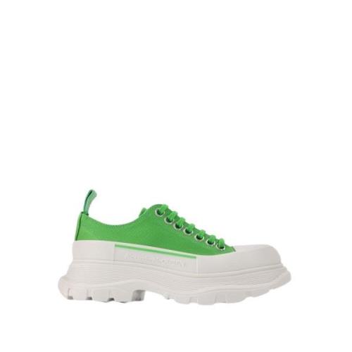 Groen/Wit Leren Tread Slick Sneakers Alexander McQueen , Multicolor , ...