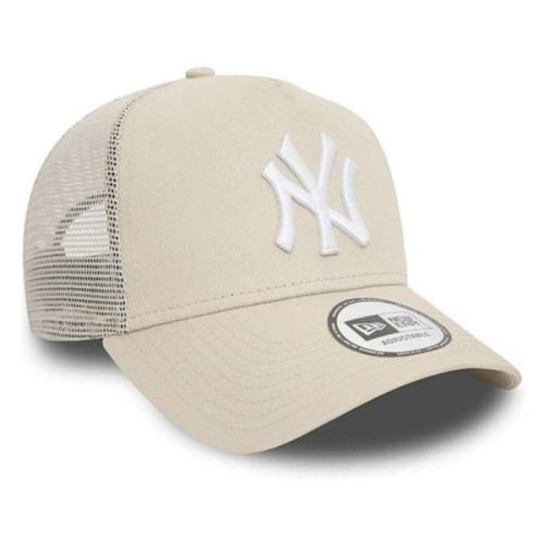Beige New York Yankees Trucker Cap New Era , Beige , Unisex