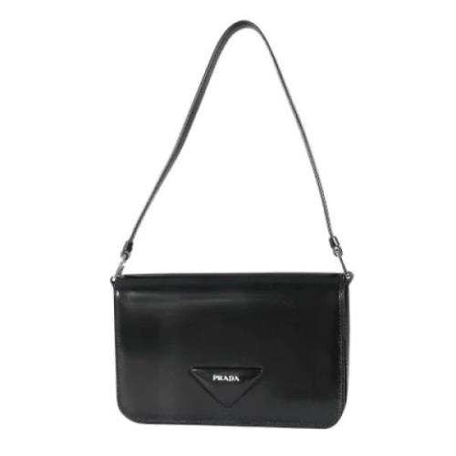 Pre-owned Leather prada-bags Prada Vintage , Black , Dames