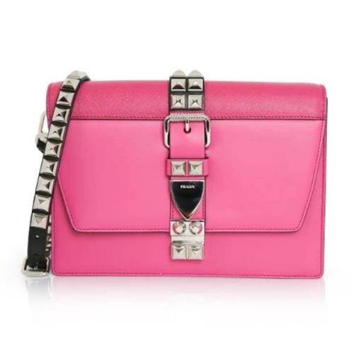 Pre-owned Leather prada-bags Prada Vintage , Pink , Dames