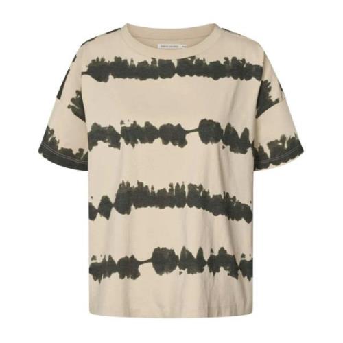 Oversized T-shirt met Print Rabens Saloner , Multicolor , Dames