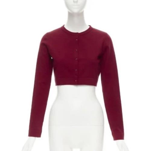 Pre-owned Wool outerwear Alaïa Pre-owned , Red , Dames