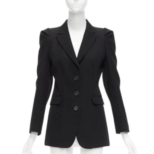 Pre-owned Wool outerwear Prada Vintage , Black , Dames