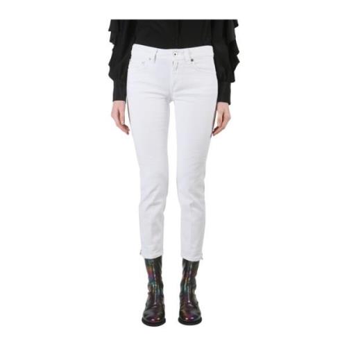Denim Jeans Newdia Model Dondup , White , Dames