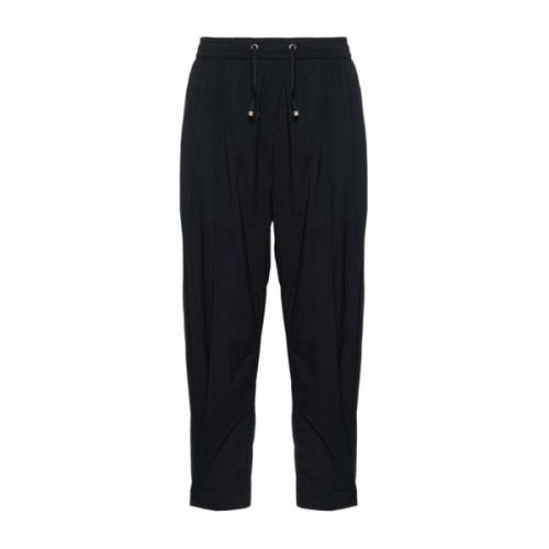 Cropped Trousers Pantalone 9300 Herno , Black , Dames
