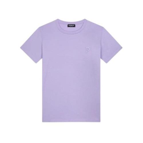 Casual Katoenen T-Shirt Dondup , Purple , Dames