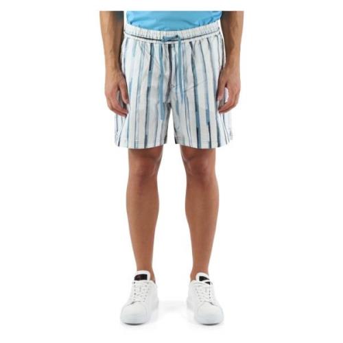 Stretch katoenen shorts met elastische taille Boss , Multicolor , Here...