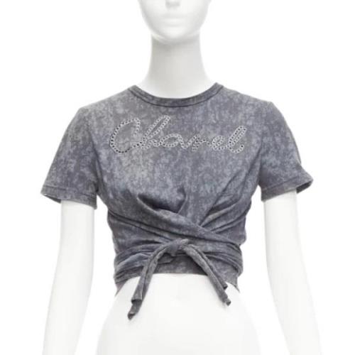 Pre-owned Cotton tops Chanel Vintage , Gray , Dames