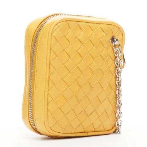 Pre-owned Leather wallets Bottega Veneta Vintage , Yellow , Dames