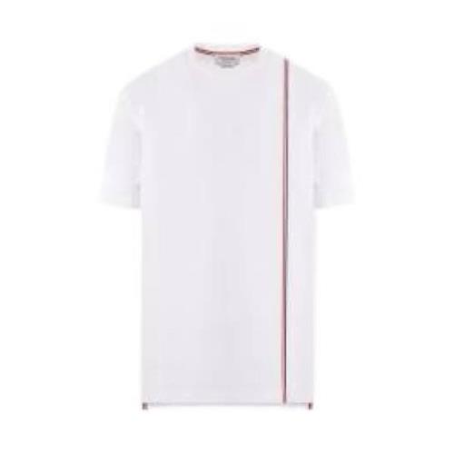 Casual Katoenen T-shirt Thom Browne , White , Heren