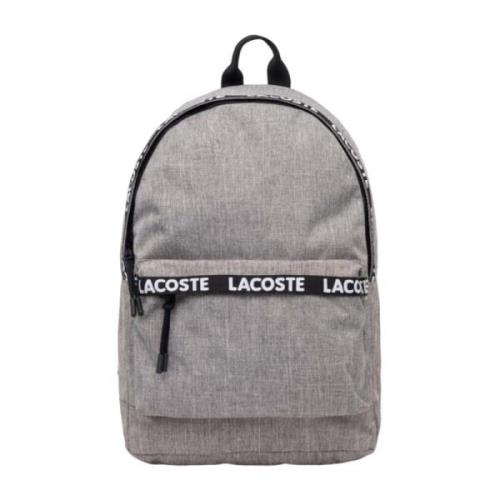 Sportieve Rugzak met Laptopvak Lacoste , Gray , Heren