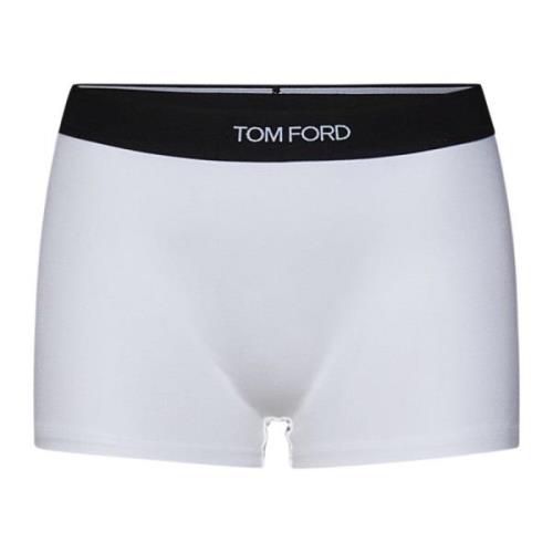 Witte Stretch Modal Boxers Dames Accessoires Tom Ford , White , Dames