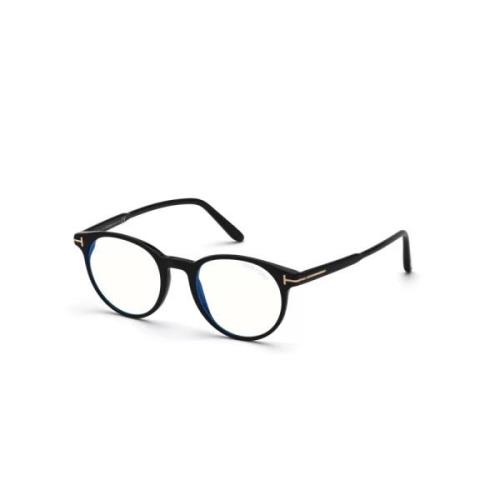 Elegante Ronde Bril - Zwart Tom Ford , Black , Unisex