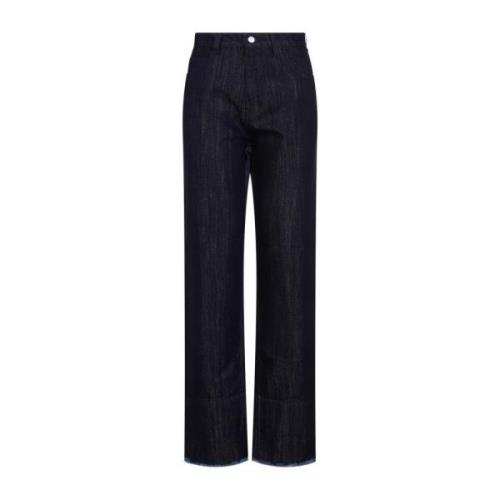 Blauwe High Waist Tapered Jeans Victoria Beckham , Blue , Dames