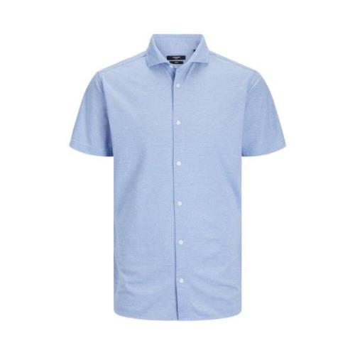 Pique Short Sleeve Shirt Jack & Jones , Blue , Heren
