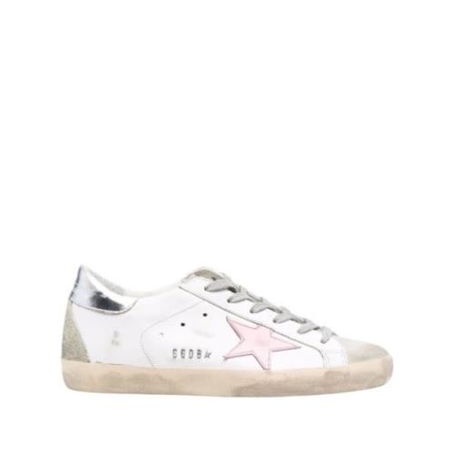 Ster Patch Sneakers - Distressed Stijl Golden Goose , White , Dames