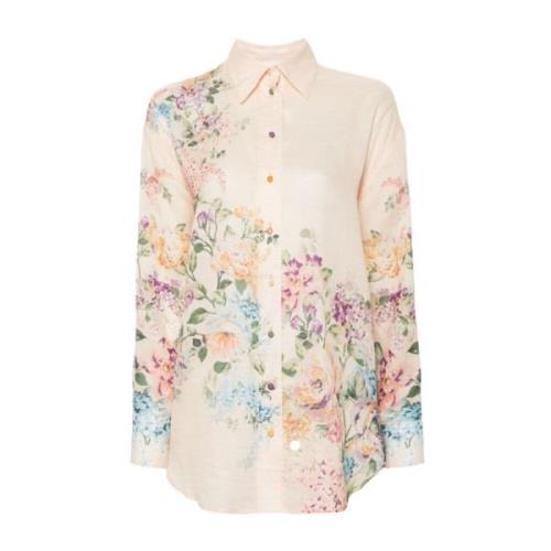 Bloemenprint Poplin Shirt Zimmermann , Multicolor , Dames