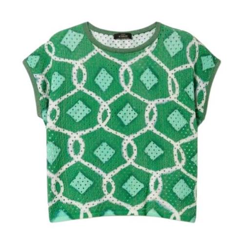 Groene Sweater Actitude Collectie Twinset , Green , Dames