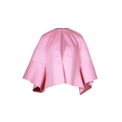 Pre-owned Wool outerwear Valentino Vintage , Pink , Dames