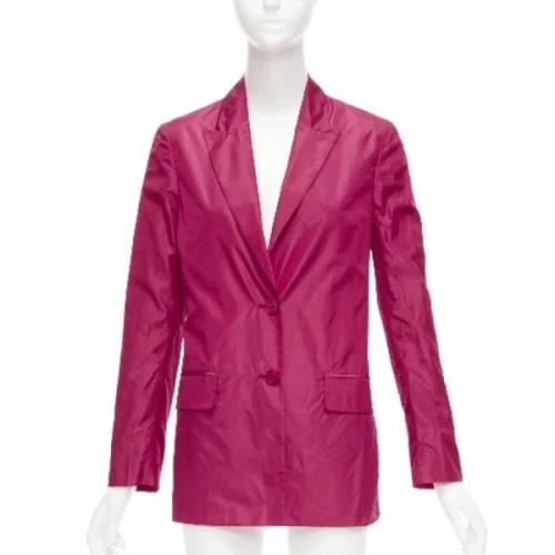 Pre-owned Silk outerwear Valentino Vintage , Purple , Dames