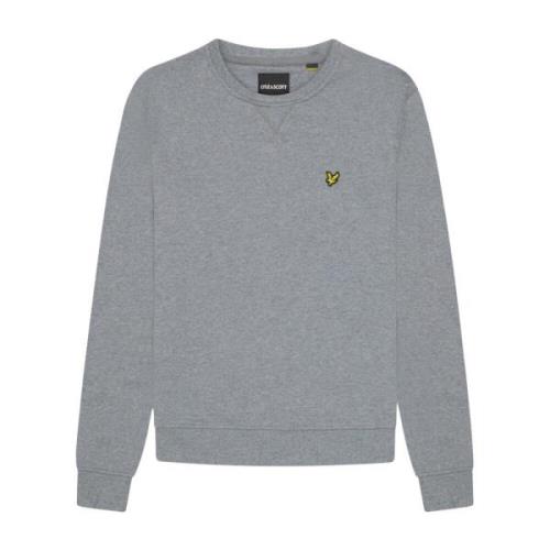 Klassieke Crew Neck Sweatshirt Mid Grey Lyle & Scott , Gray , Heren