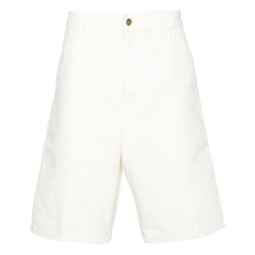Knie Shorts voor een stijlvolle look Carhartt Wip , White , Heren
