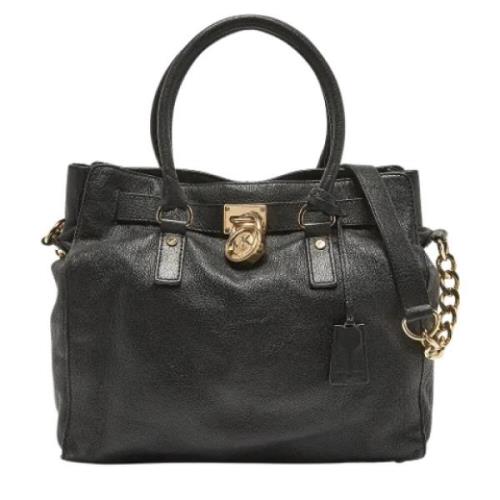 Pre-owned Leather totes Michael Kors Pre-owned , Black , Dames