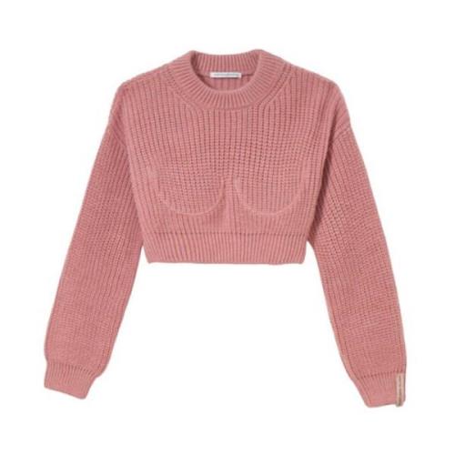 Geribbelde korte mouw top Mar De Margaritas , Pink , Dames