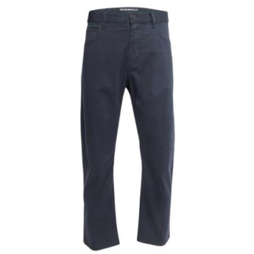 Pre-owned Cotton bottoms Armani Pre-owned , Blue , Dames