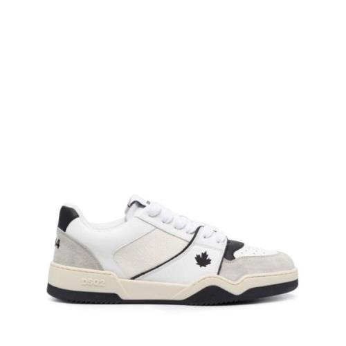 Witte Zwarte Sneakers Dsquared2 , Multicolor , Heren