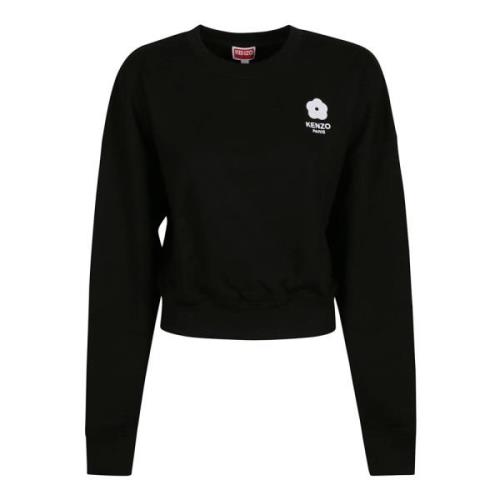 Cropped Sweatshirt Kenzo , Black , Dames