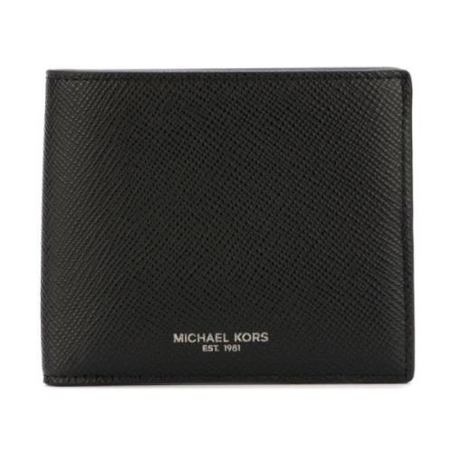 Zwarte Billfold Portemonnee voor Mannen Michael Kors , Black , Heren