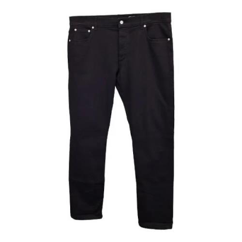 Pre-owned Cotton jeans Alexander McQueen Pre-owned , Black , Heren