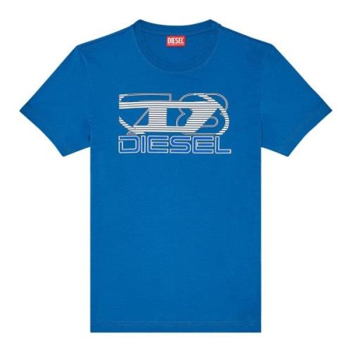 T-shirt with Oval D 78 print Diesel , Blue , Heren