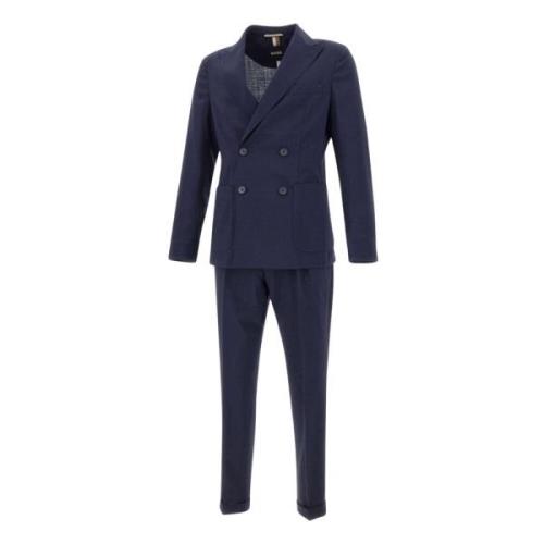 Elegant Suit Set Hugo Boss , Blue , Heren