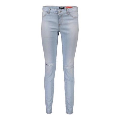 Faded Worn Cotton Jeans Just Cavalli , Blue , Dames