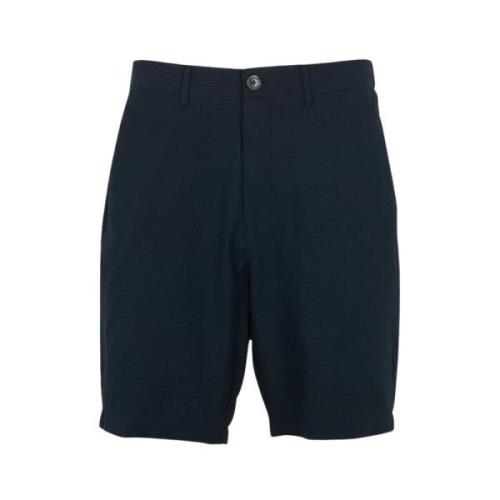 Seersucker Shorts Selected Homme , Blue , Heren