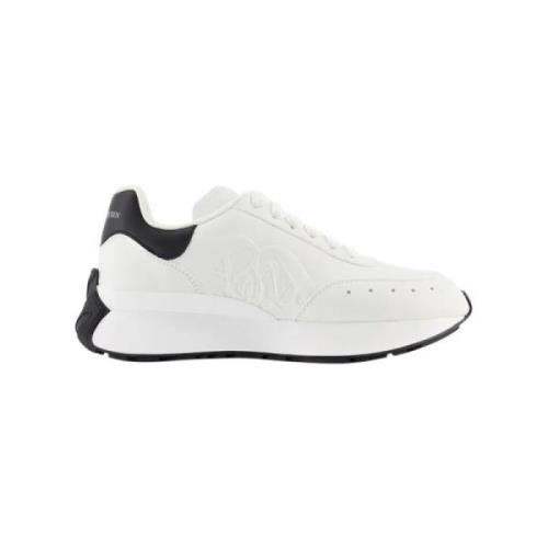 Leather sneakers Alexander McQueen , White , Dames