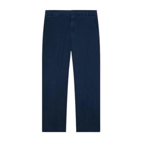 Blauwe Zip Chino Broek Dondup , Blue , Dames