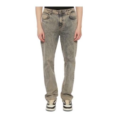 Baggy Denim Jeans Represent , Gray , Heren