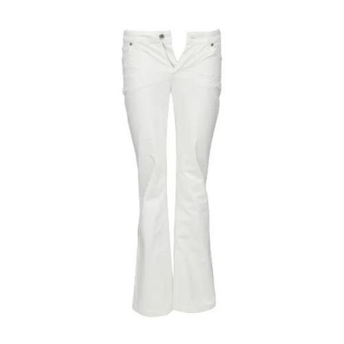 Pre-owned Cotton jeans Louis Vuitton Vintage , White , Dames