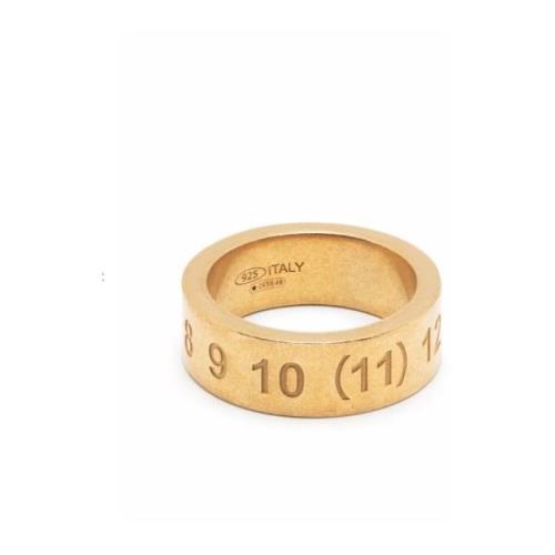 Gouden Vrouwen Nummers Ring Maison Margiela , Yellow , Unisex